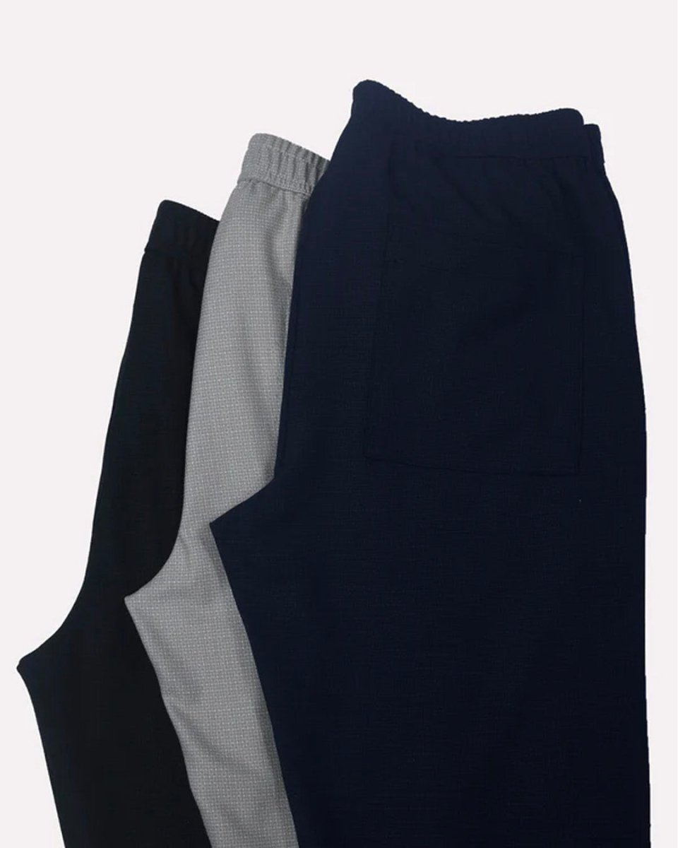 TAILORAEDGE Easy Iron Textured Flexiwaist Tailored Trouser In Grey