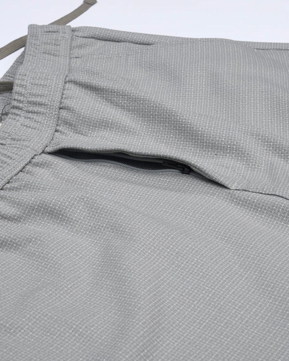 TAILORAEDGE Easy Iron Textured Flexiwaist Tailored Trouser In Grey