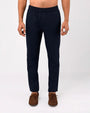 TAILORAEDGE Easy Iron Textured Flexiwaist Tailored Trouser In Navy
