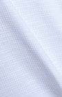 TAILORAEDGE Easy Iron Textured Mandarin Shirt In White