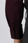 TAILORAEDGE Easy Iron Textured Shirt In Wine