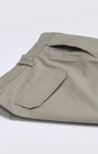 TAILORAEDGE Elevated Twill Tailored Cargo Pant In Beige