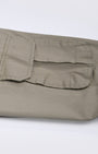 TAILORAEDGE Elevated Twill Tailored Cargo Pant In Beige