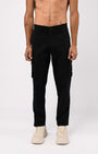 TAILORAEDGE Elevated Twill Tailored Cargo Pant In Black