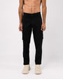 TAILORAEDGE Elevated Twill Tailored Cargo Pant In Black