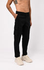 TAILORAEDGE Elevated Twill Tailored Cargo Pant In Black