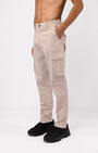 TAILORAEDGE Elevated Twill Tailored Cargo Pant In Ecru