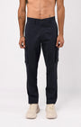 TAILORAEDGE Elevated Twill Tailored Cargo Pant In Navy