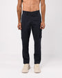 TAILORAEDGE Elevated Twill Tailored Cargo Pant In Navy