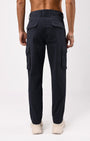 TAILORAEDGE Elevated Twill Tailored Cargo Pant In Navy