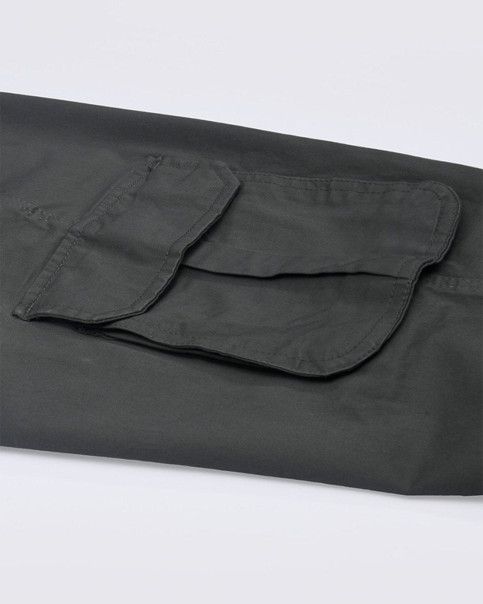 TAILORAEDGE Elevated Twill Tailored Cargo Pant In Olive