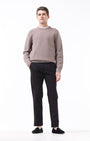 TAILORAEDGE Essential Pleated Fine Twill Pants In Black