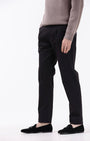 TAILORAEDGE Essential Pleated Fine Twill Pants In Black