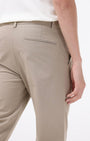 TAILORAEDGE Essential Pleated Fine Twill Pants In Khaki