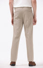 TAILORAEDGE Essential Pleated Fine Twill Pants In Khaki