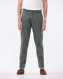 TAILORAEDGE Essential Pleated Fine Twill Pants In Olive