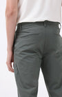 TAILORAEDGE Essential Pleated Fine Twill Pants In Olive