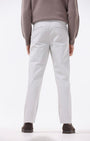 TAILORAEDGE Essential Pleated Fine Twill Pants In Powder White