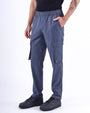 TAILORAEDGE Feather Light Tailored Cargos In BluGrey