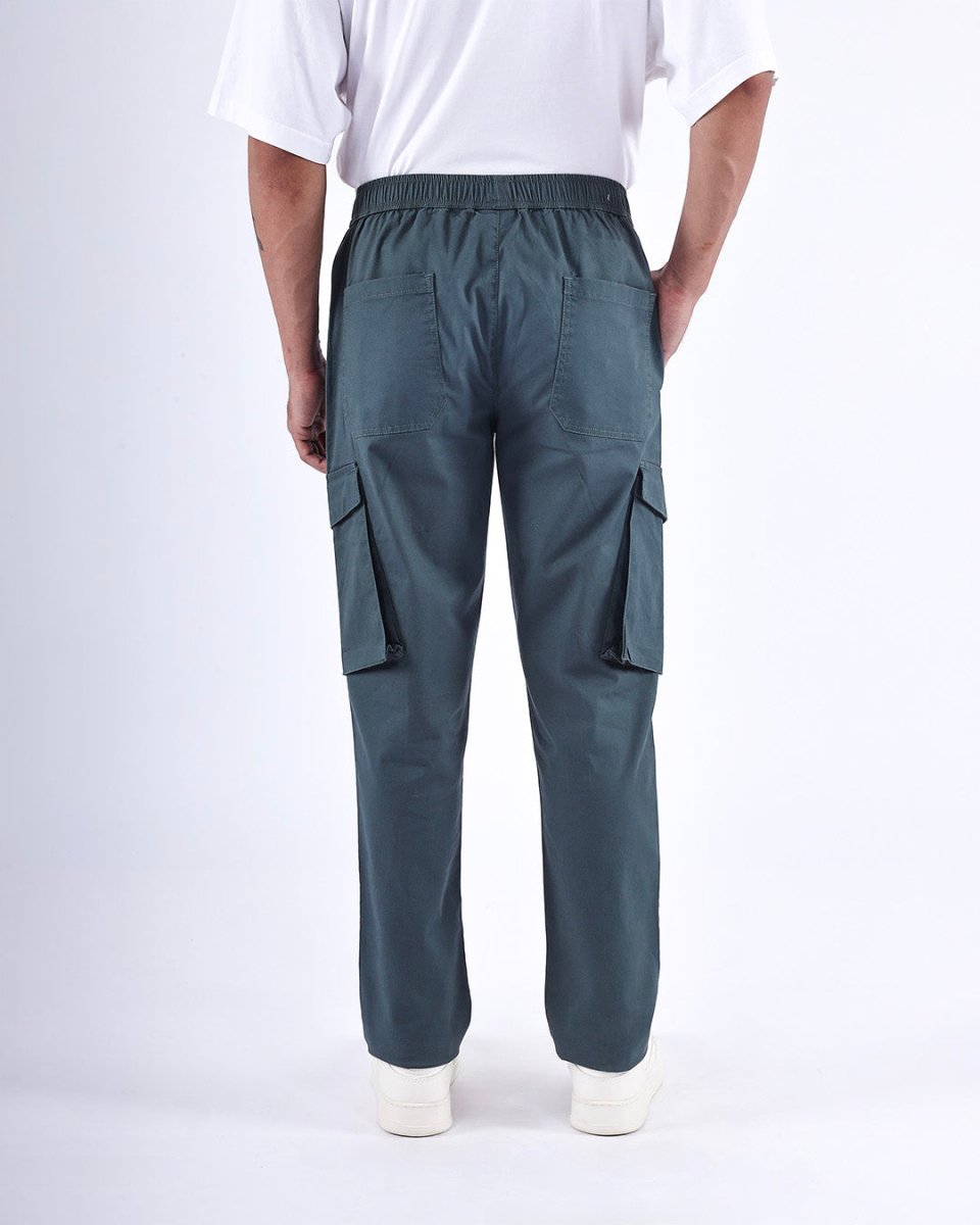 TAILORAEDGE Feather Light Tailored Cargos In Green