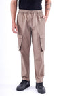 TAILORAEDGE Feather Light Tailored Cargos In Khaki