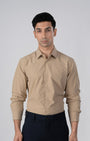 TAILORAEDGE Featherlite Wrinkle Resistant Shirt In Cream