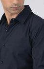 TAILORAEDGE Featherlite Wrinkle Resistant Shirt In Dark Grey