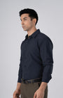 TAILORAEDGE Featherlite Wrinkle Resistant Shirt In Dark Grey