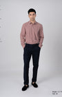 TAILORAEDGE Featherlite Wrinkle Resistant Shirt In Peach