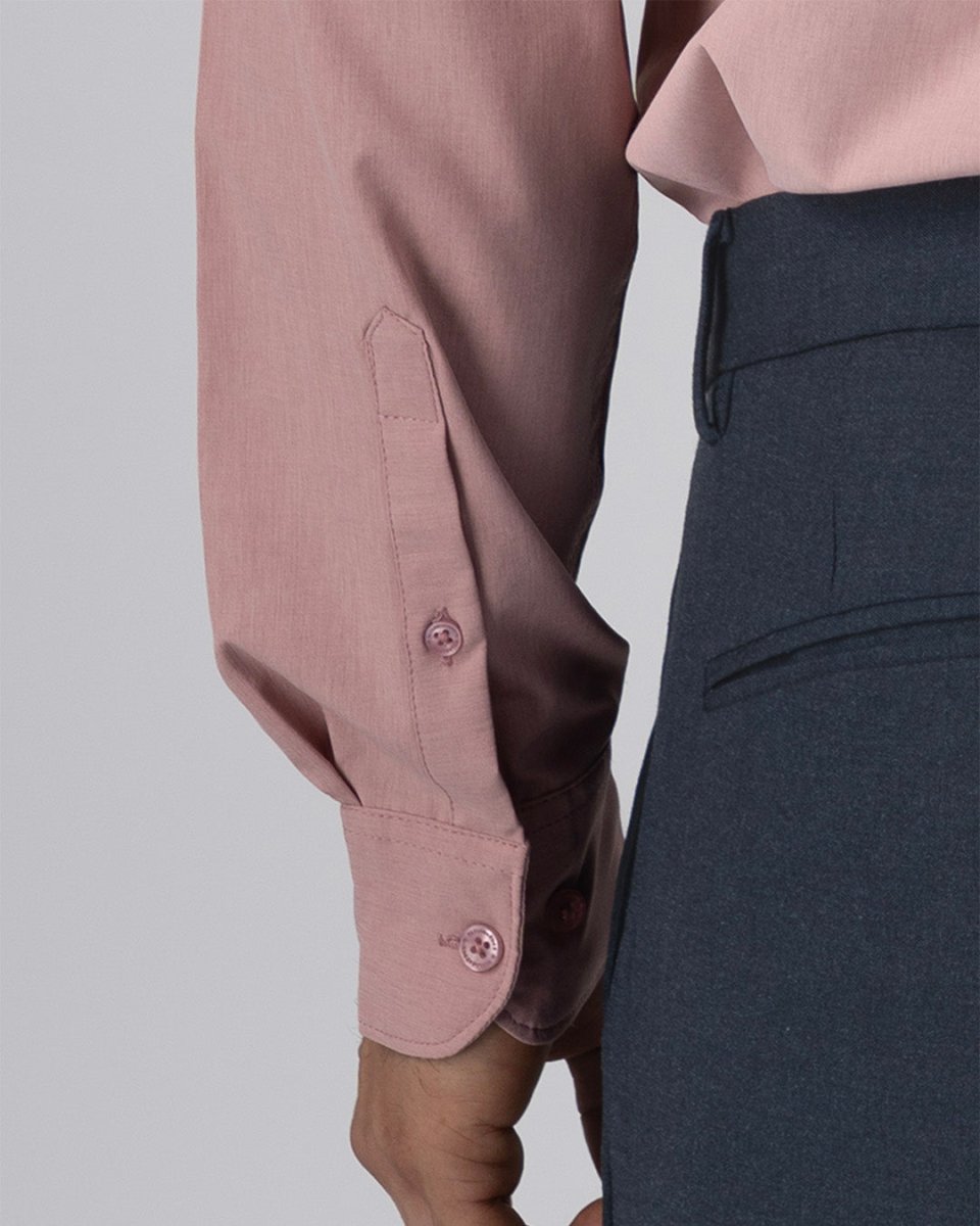 TAILORAEDGE Featherlite Wrinkle Resistant Shirt In Peach