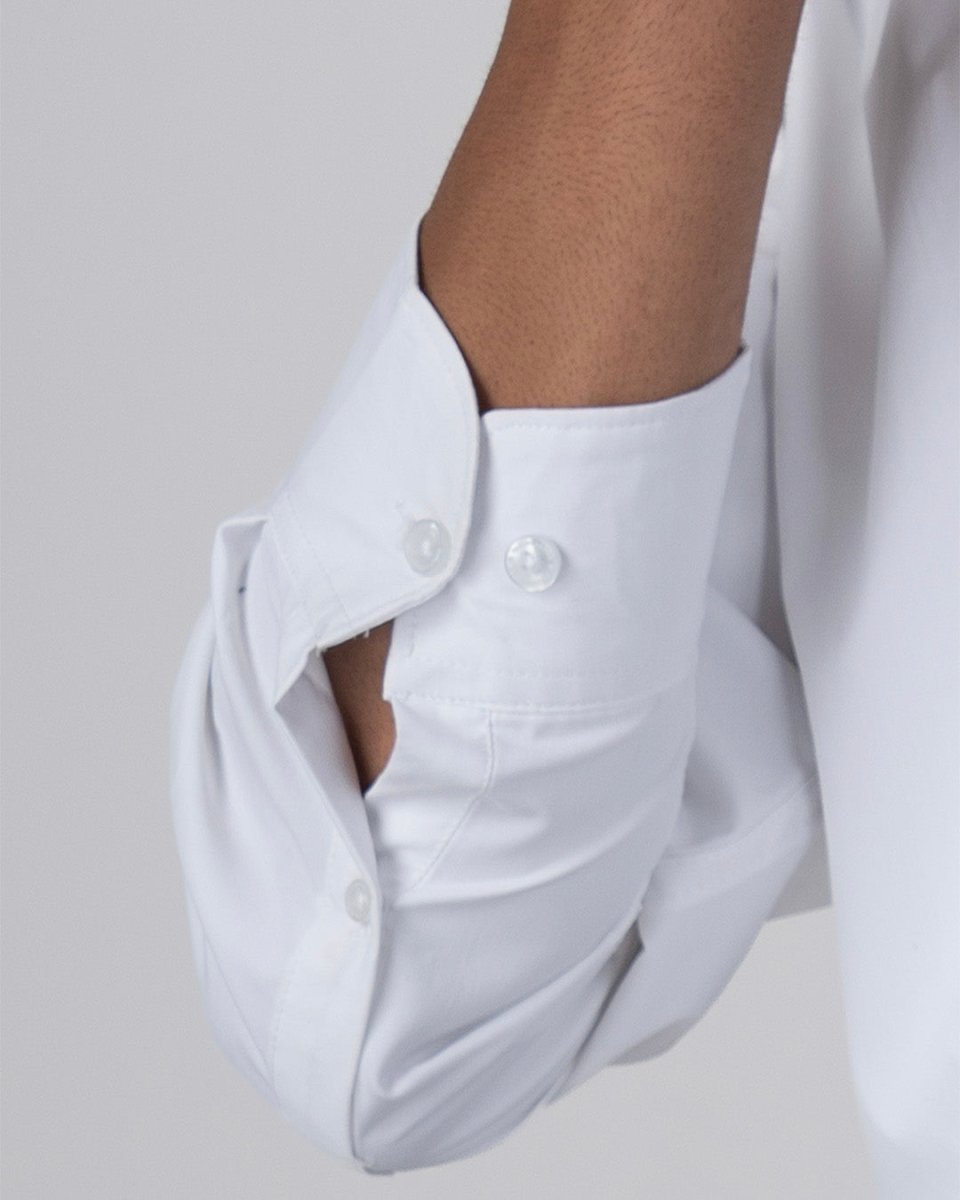 TAILORAEDGE Featherlite Wrinkle Resistant Shirt In White