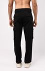 TAILORAEDGE Finest Twill Relaxed Cargo Pants In Black