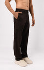 TAILORAEDGE Finest Twill Relaxed Cargo Pants In Brown