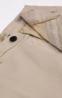 TAILORAEDGE Finest Twill Relaxed Cargo Pants In Cream