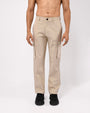 TAILORAEDGE Finest Twill Relaxed Cargo Pants In Cream