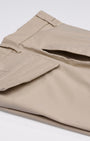 TAILORAEDGE Finest Twill Relaxed Cargo Pants In Cream