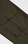 TAILORAEDGE Finest Twill Relaxed Cargo Pants In Olive
