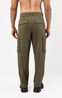 TAILORAEDGE Finest Twill Relaxed Cargo Pants In Olive