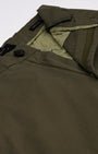 TAILORAEDGE Finest Twill Relaxed Cargo Pants In Olive