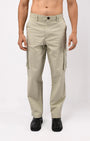 TAILORAEDGE Finest Twill Relaxed Cargo Pants In Pistachio