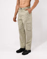 TAILORAEDGE Finest Twill Relaxed Cargo Pants In Pistachio