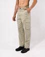 TAILORAEDGE Finest Twill Relaxed Cargo Pants In Pistachio