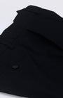 TAILORAEDGE Linen Feel Premium Cotton Chinos In Black
