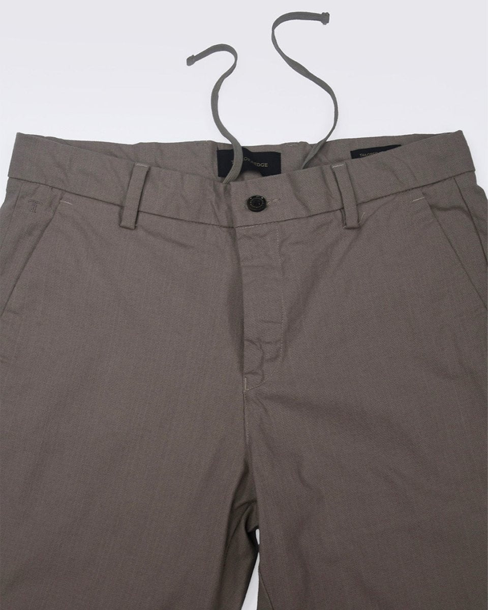 TAILORAEDGE Linen Feel Premium Cotton Chinos In Dust