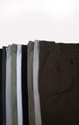 TAILORAEDGE Linen Feel Premium Cotton Chinos In Light Grey