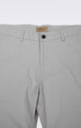 TAILORAEDGE Linen Feel Premium Cotton Chinos In Light Grey