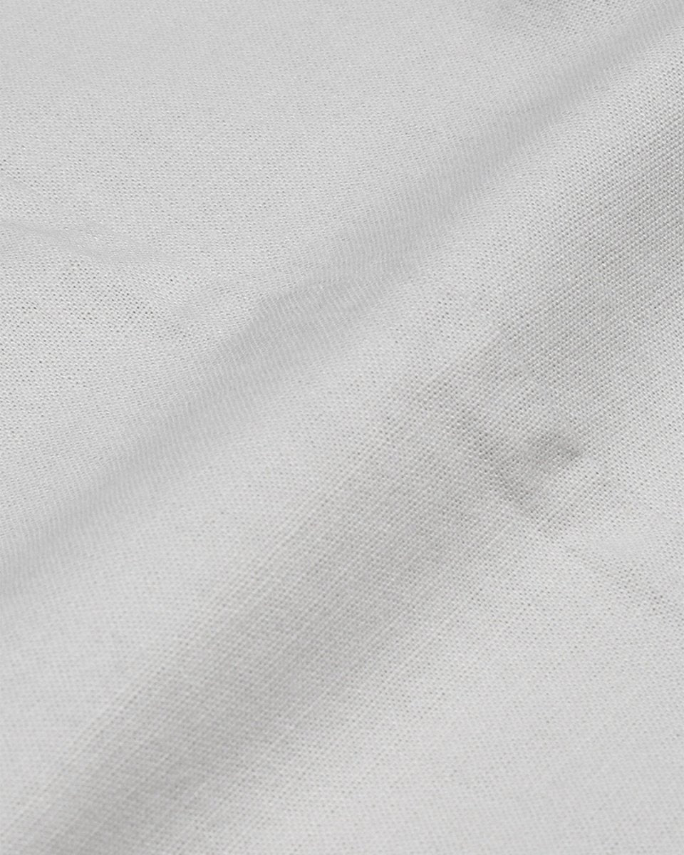 TAILORAEDGE Linen Feel Premium Cotton Chinos In Light Grey