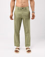 TAILORAEDGE Linen Feel Premium Cotton Chinos In Pistachio