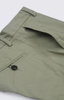 TAILORAEDGE Linen Feel Premium Cotton Chinos In Pistachio