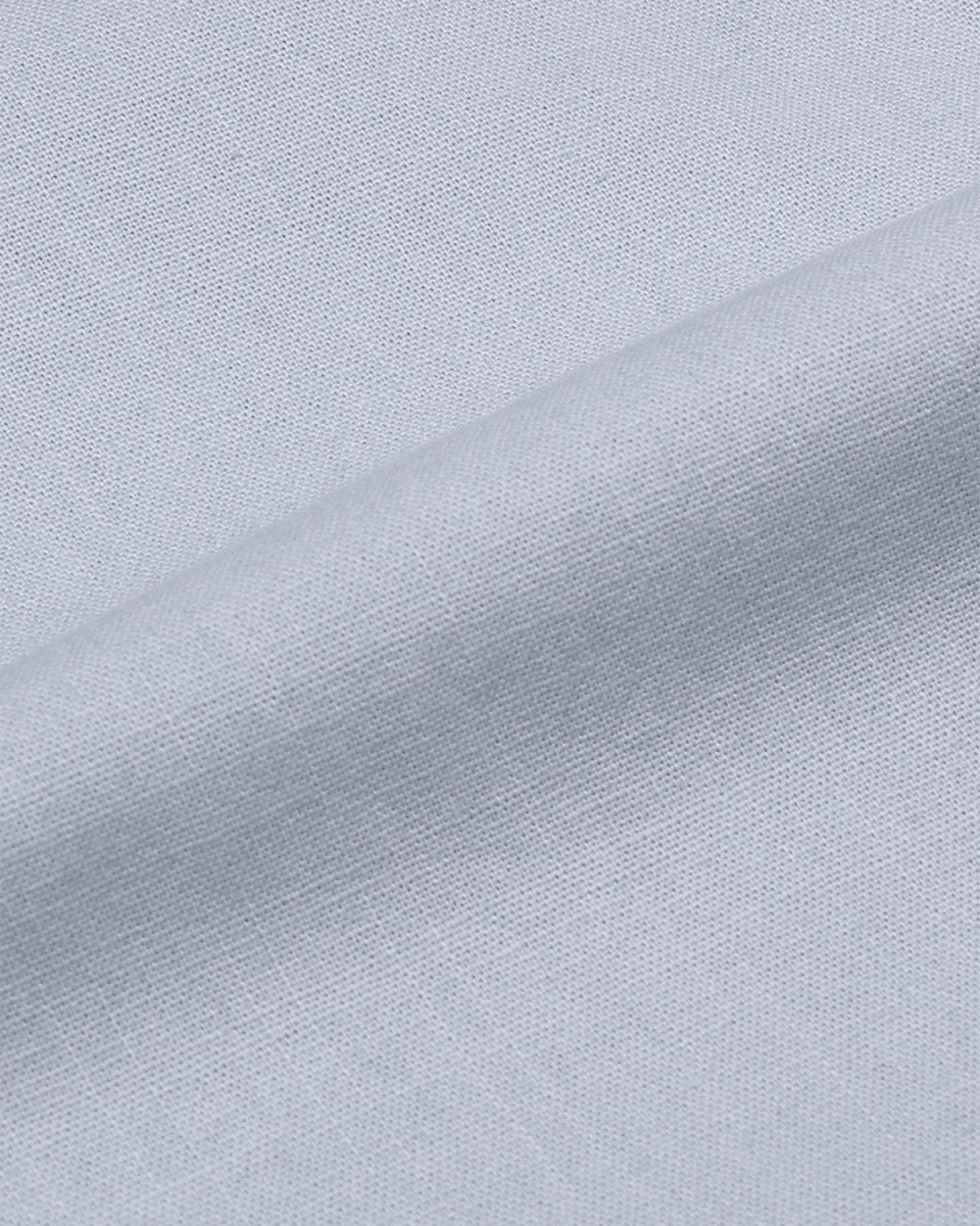TAILORAEDGE Linen Feel Premium Cotton Chinos In Sky Blue